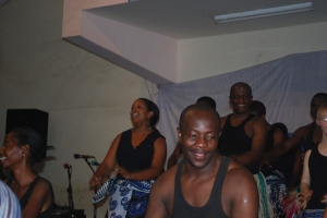 Olodi during a concert performance of a Tanzanian dance