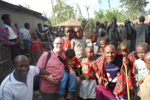 Our family with Olodi at a Maasai village
