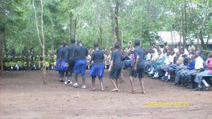 Secondary students dancing at Uraki