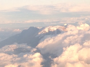 Mt. Kili from the plane